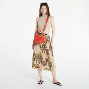 Versace Jeans Couture Light Crepe Print Garland Skirt Beige